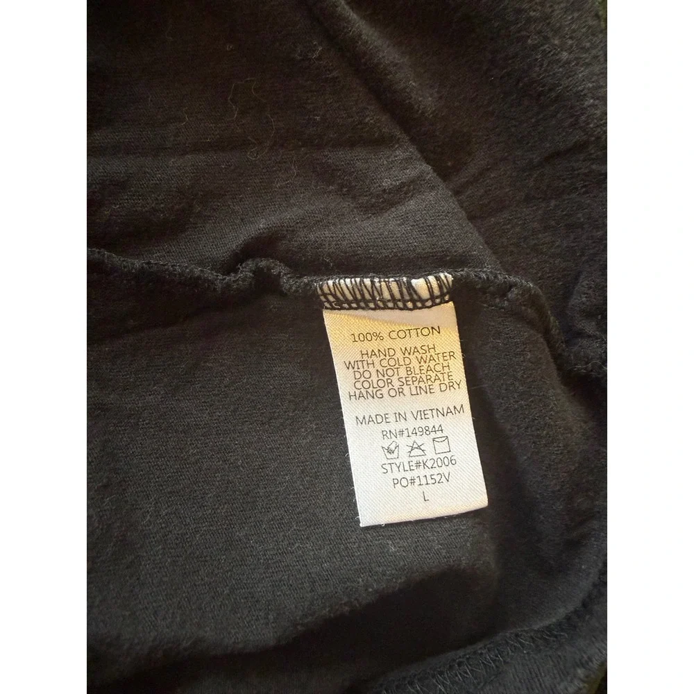 Refined Canvas American Spirit Eagle Graphic Tee Charcoal Gray Distressed Large - Picture 5 of 6